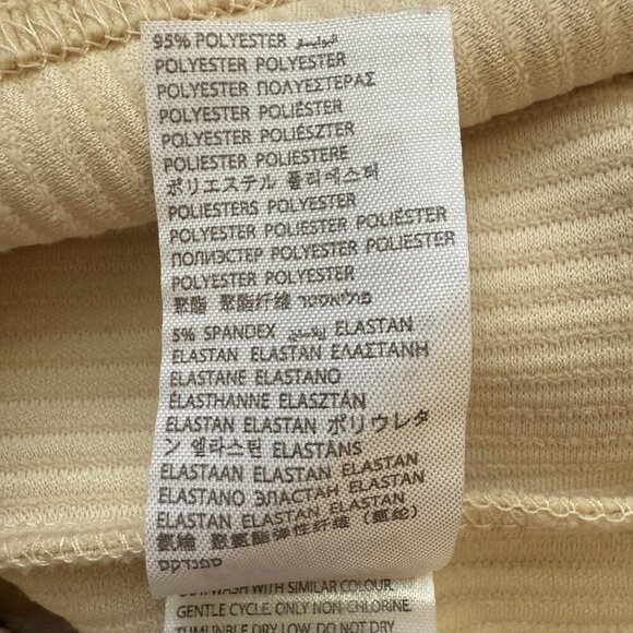 Edikted Lucia Ribbed Romper Women's XS Tan Button Up Collared Micro Mini Bodycon - Picture 14 of 15